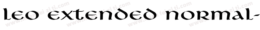 Leo Extended Normal字体转换